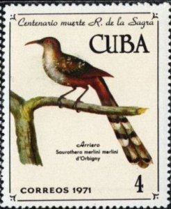 CUBA Sc# 1662 BIRDS BIRDS BIRDS 4c  1971  uncancelled USED