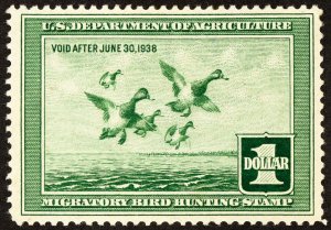 US Stamps # RW4 MH VF Duck