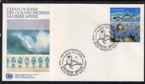 UN Vienna 127 Clean Oceans UN Postal Administration U/A FDC