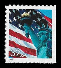PCBstamps     US #3978 Bk Sgl 39c Flag/Statue of Liberty, MNH, (19)