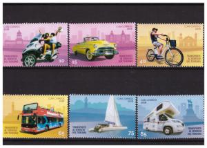 2018 Touristic Transportation 6 v MNH