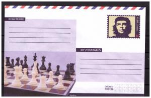 CUBA prestamped envelope 2018 Chess