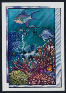 Nevis 595 MNH Coral, Fish, Marine Life