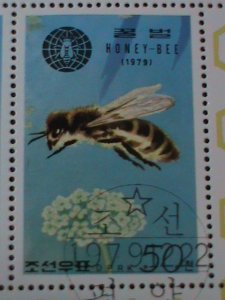 ​KOREA 1979-SC#1900a COLORFUL BEAUTIFUL LOVELY HONEY BEES-CTO S/S-VERY FINE