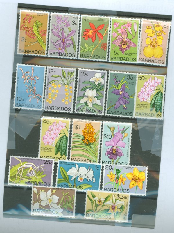 Barbados #396-411  Single (Complete Set)