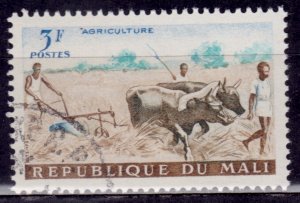 Mali, 1961, Agriculture and Farming, 3fr, used**