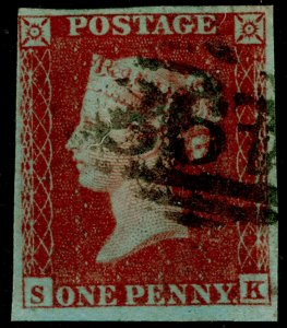 SG10, 1d deep red-brown PLATE 161, FINE USED. Cat £50. SK