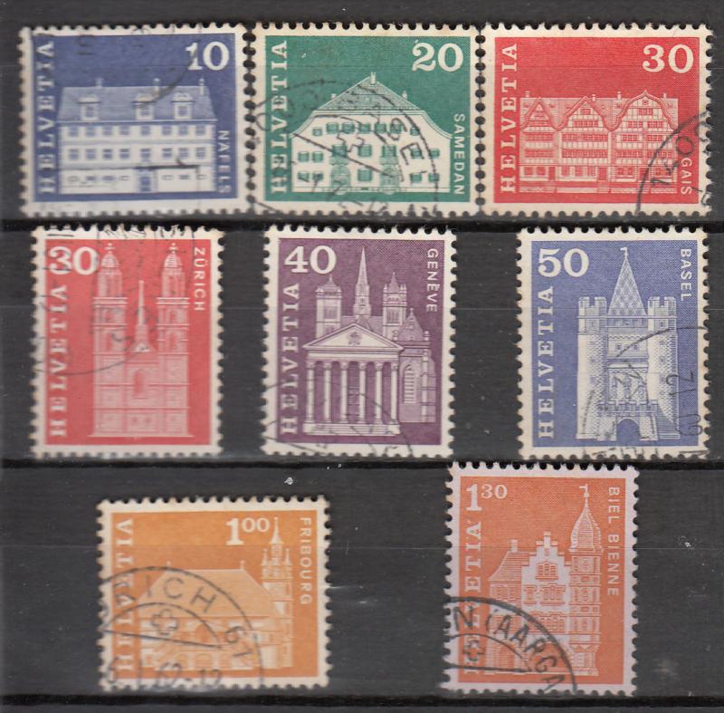 Switzerland 1960 Definitives Used