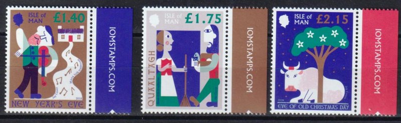 Isle of Man 2018 Manx Folk Traditions 3 st. MNH