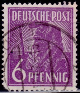 Germany 1947-48, Allied Occupation, Planting Olive, 6pf, sc#558, used