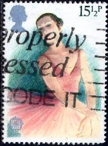 Ballet, Performing Arts, Great Britain SC#987 used