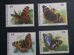 BELGIUM COLORFUL BEAUTIFUL LOVELY BUTTERFLY-KITES MNH SET VERY FINE
