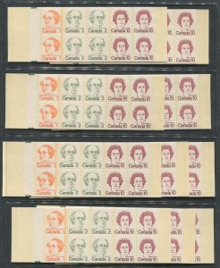 Canada Complete Booklet BK76h Set of 10, Orange Line Variety