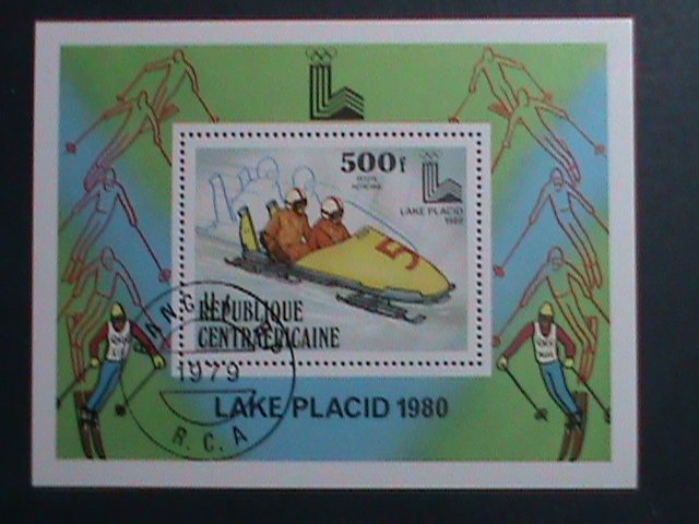 CENTRAL AFRICA-1979 OLYMPIC GAMES LAKE PLACID'80- CTO S/S VERY FINE