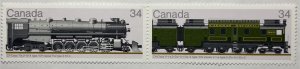 CANADA 1986 #1119a Canadian Locomotives (1925-1945) - MNH