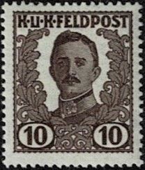 1918 Austria Military Stamp Scott Catalog Number M73 Unused Hinged
