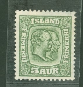 Iceland #102 Unused Single