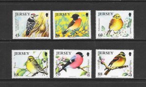 BIRDS - JERSEY #1609-14  MNH