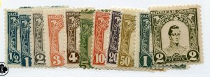 Colombia-Antioquia, Scott #117-27, Unused, Hinged - complete set