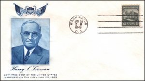 US Harry Truman 2nd Term Inauguration U/A Fulton Cover