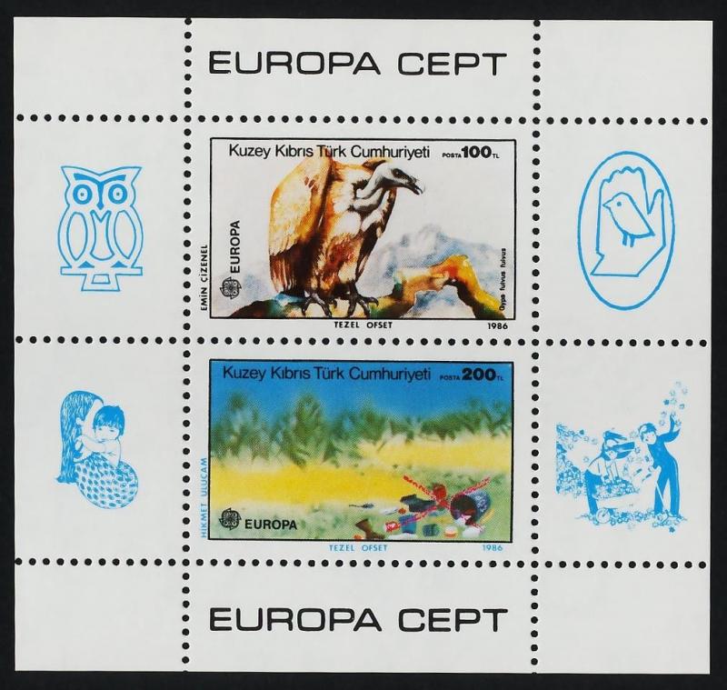 Turkish Republic of Northern Cyprus 181 MNH Bird, Vulture, EUROPA