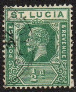 St. Lucia Sc #76 Used