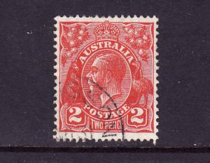 Australia-Sc#71-used-2p red KGV-1930-