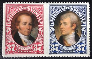 United States #3856a Lewis and Clark stamps (Pair)  MNH