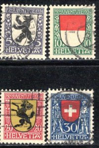 Switzerland Scott # B29 - B32, used