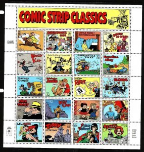 USA-Sc#3000- id8-unused NH sheet-Comic Strips-1995-