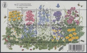 FINLAND Sc# 941a-j CPL MNH SOUVENIR SHEET of 10 DIFFERENT WILDFLOWERS