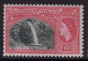 TRINIDAD & TOBAGO SG276 1953 60c BLACKISH-GREEN & CARMINE MTD MINT