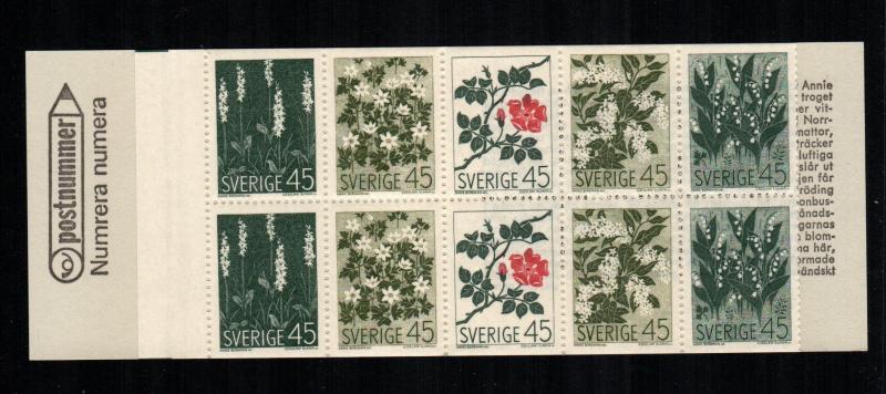 Sweden  786a booklet   MNH cat $ 11.00 aaa