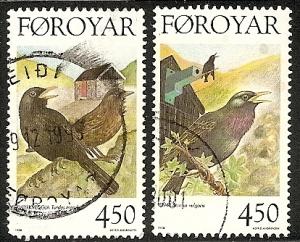 Faroe Islands 330-31 Used 1998 Birds