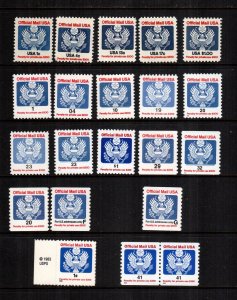 United States  20  Officials MNH