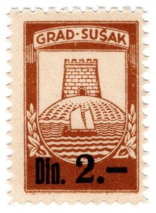 (I.B) Croatia Revenue : Municipal Duty Stamp 2D (Grad Susak)