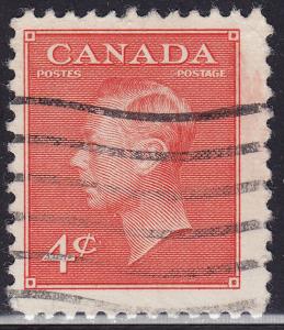 Canada 306 King George VI with Postes-Postage 1951