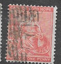 Cape of Good Hope # 24 1p rose  (U)  CV $1.00