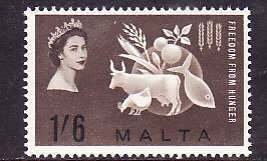 Malta-Sc#291- id10-unused VLH Omnibus set-Freedom from Hunger-1963-
