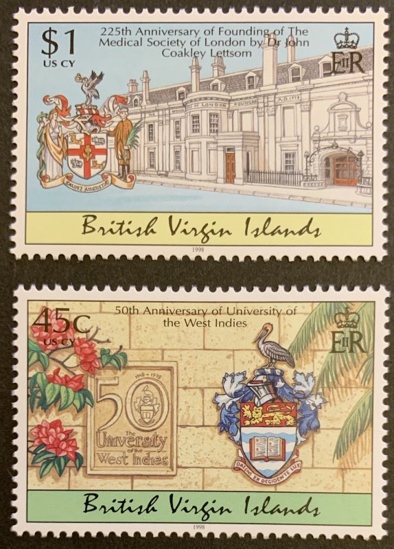 British Virgin Islands 1998 #900, 902 MNH. Culture