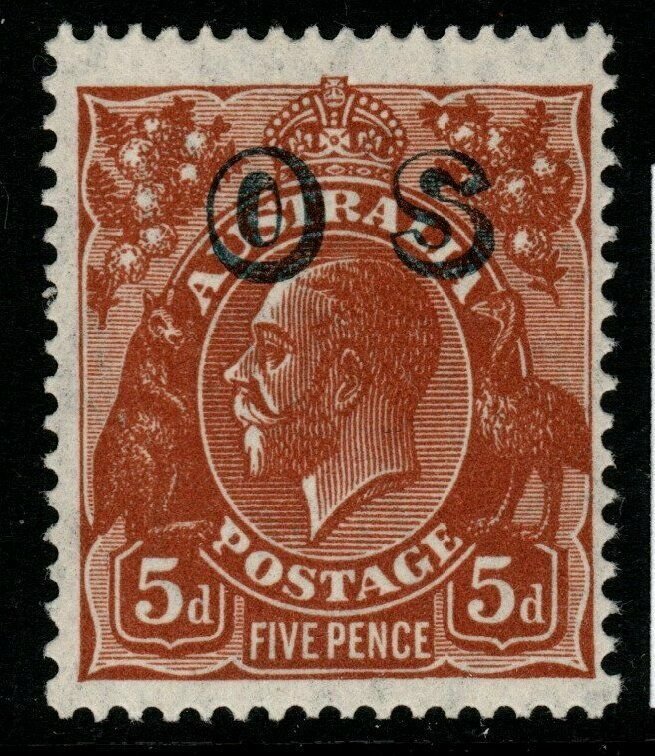 AUSTRALIA SGO132 1932 5d ORANGE-BROWN MNH