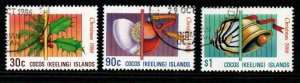 COCOS (KEELING) ISLANDS SG155/7 1986 CHRISTMAS FINE USED