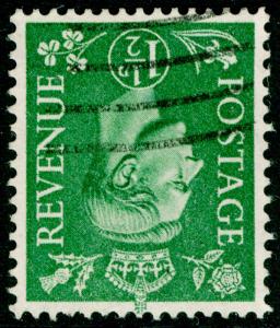 SG505Wi, 1½d pale green, FINE USED. WMK INV 