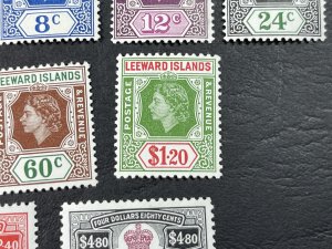 LEEWARD ISLANDS # 133-147-MINT/HINGED---COMPLETE SET---1954