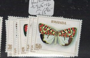 Rwanda Butterfly SC 905-12 MNH (7egl)