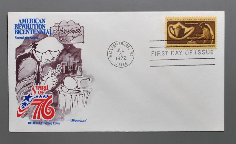 1456-59 FDC set/4 American Craftsman (Bicentennial)
