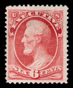 MOMEN: US STAMPS #O13 MINT OG H PF CERT