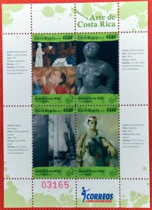 ZAYIX - 2008 Costa Rica 621 MNH souvenir sheet - Art DC1726-0208-AM35M