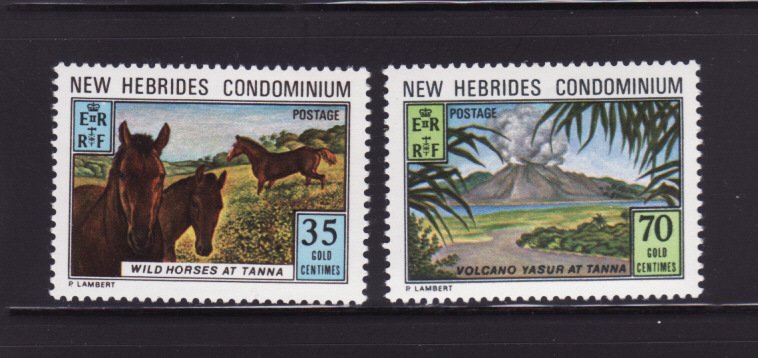 New Hebrides, British 177-178 Set MNH Various (A)