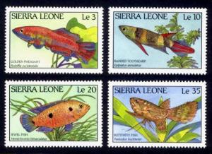 Sierra Leone Sc# 959-62 MNH Fish